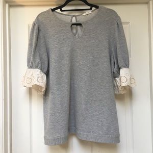 Pleione Crochet Sleeve Blouse
